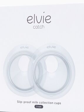 Elvie Catch Slip-Proof Milk Collection Cups - White